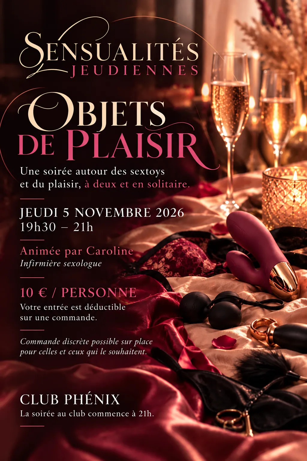 Affiche Sensualités Jeudiennes : Objets de Plaisir